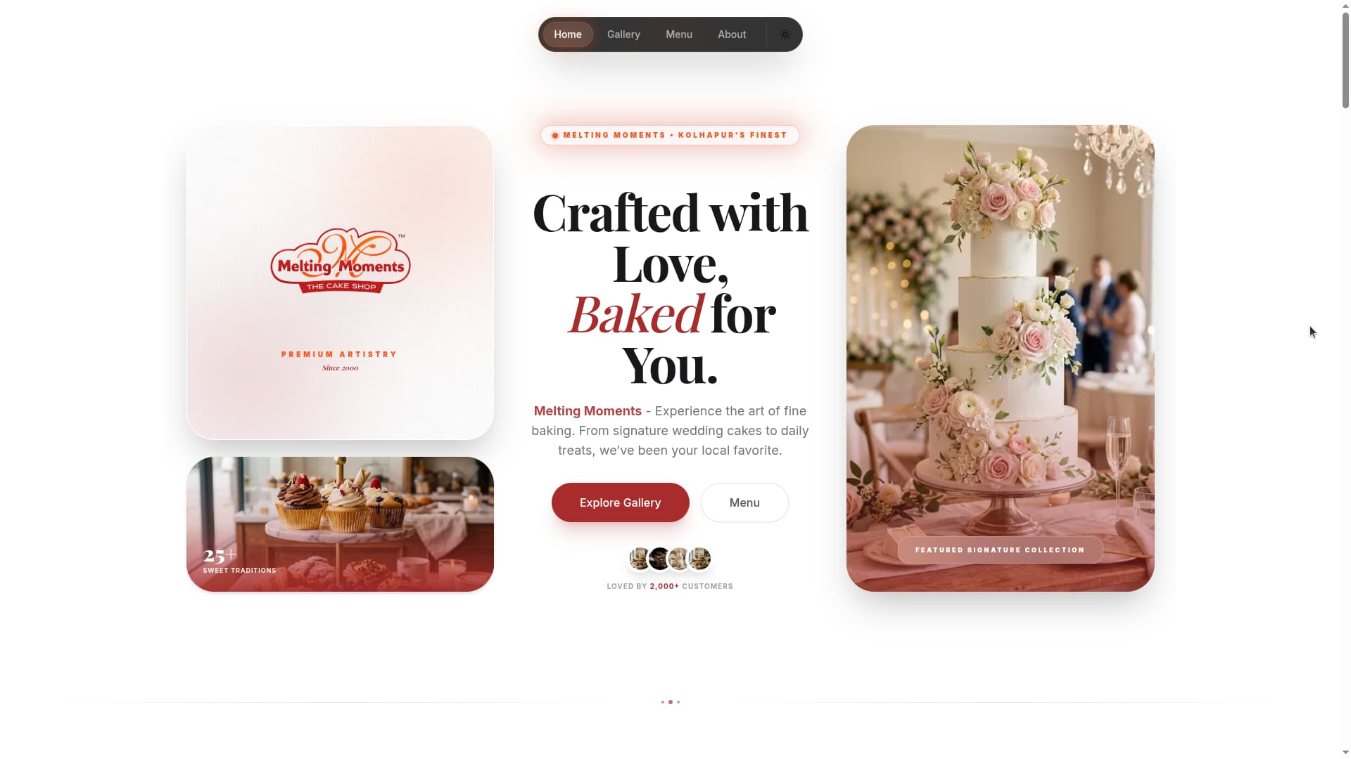 Melting Moments Signature Cake & Pastry Collection